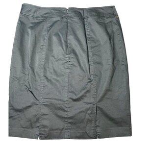 Black Stretch Women’s Cotton Blend Pencil Mini-Skirt Size 16 Office Work